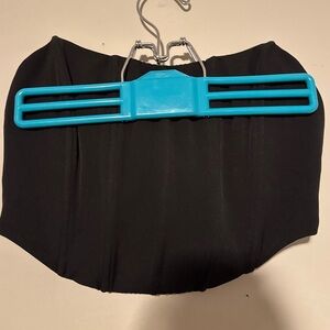 GUC White Fox Bustier Black Crop Top